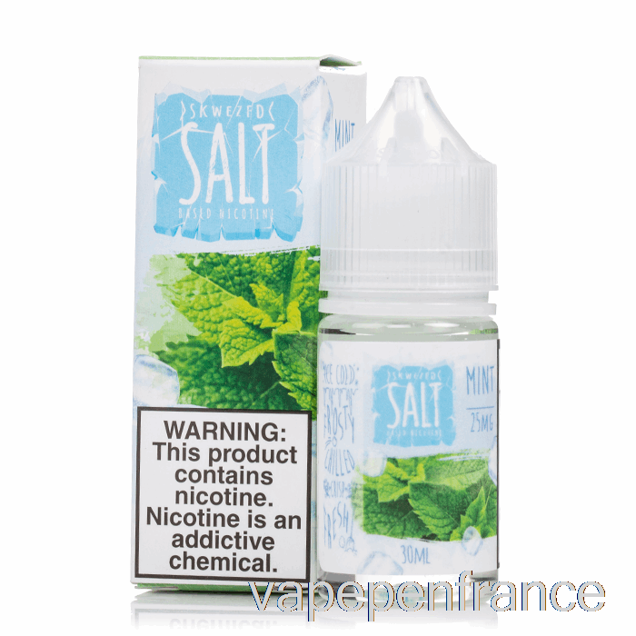 Menthe Glacée - Sels Skwezed - Stylo Vape 30 Ml 25 Mg